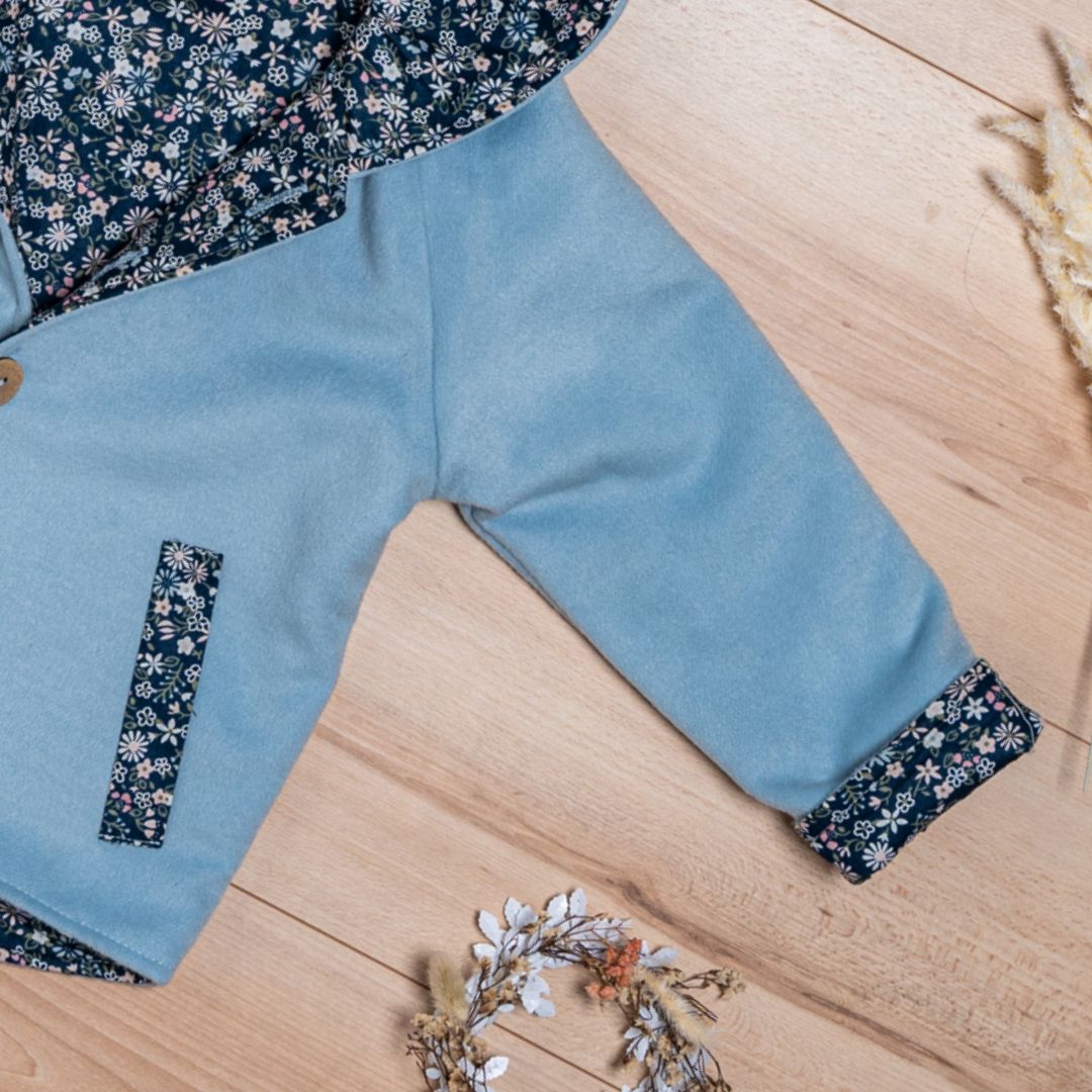 Wollfleece Jacke "Suebidou" blau