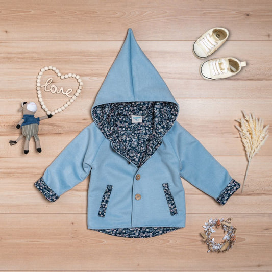 Wollfleece Jacke "Suebidou" blau