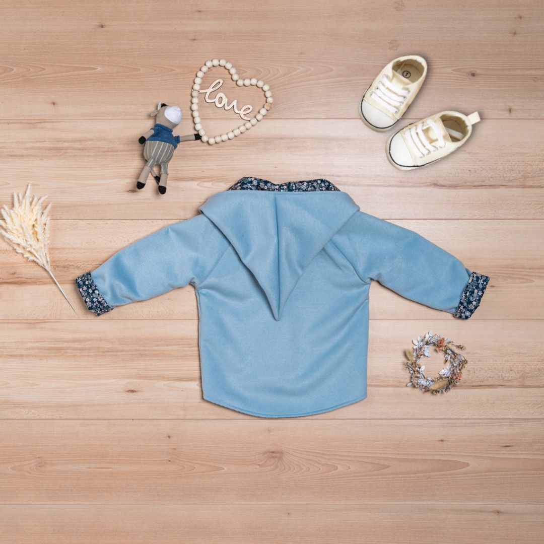 Wollfleece Jacke "Suebidou" blau
