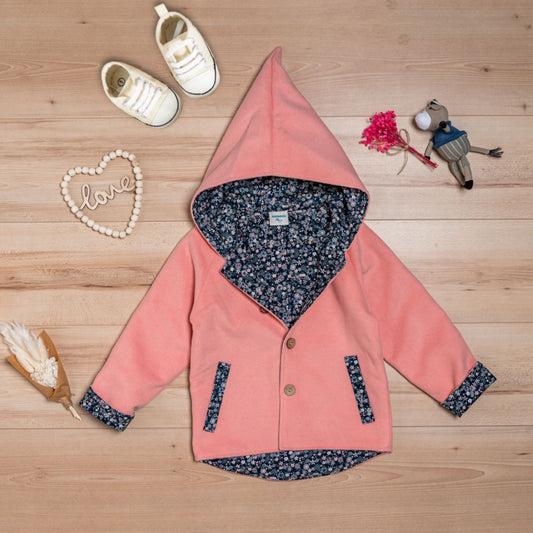 Wollfleece Jacke "Suebidou" rosa